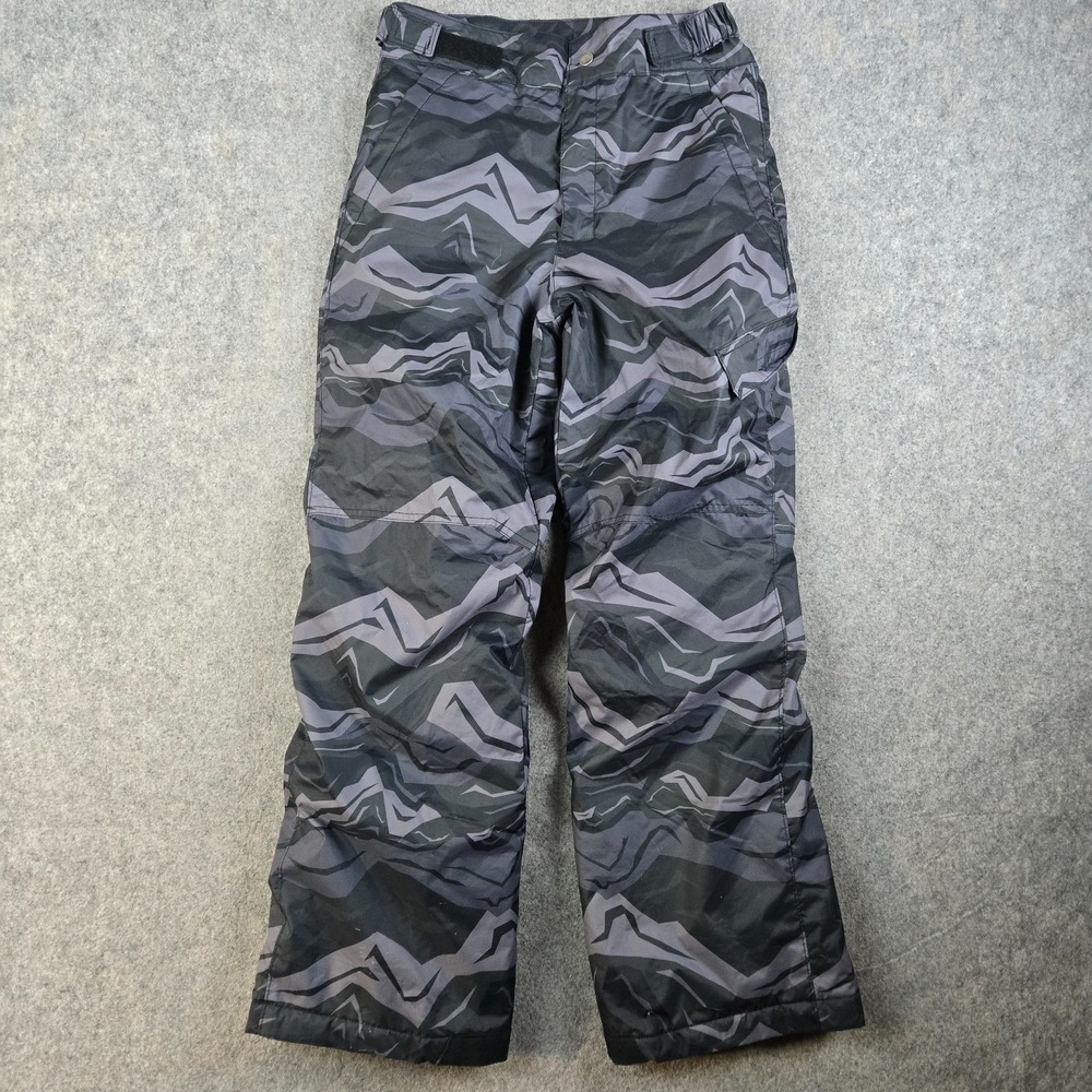 Columbia Icy Slope II Snow‎ Pants Boys Large Camo Adjustable Cargo Ski Gorpcore